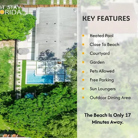 Miami Getaway Luxe Pool Garden & Courtyard Apartment